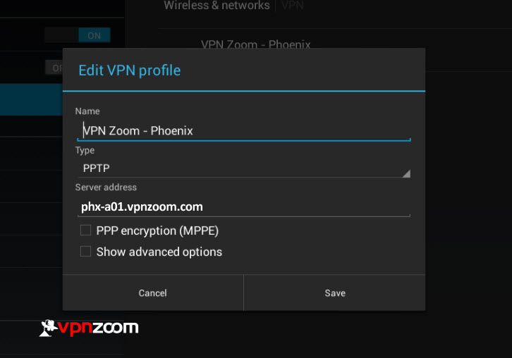 Android VPN PPTP Setup Step Five Android VPN PPTP Setup Step Five