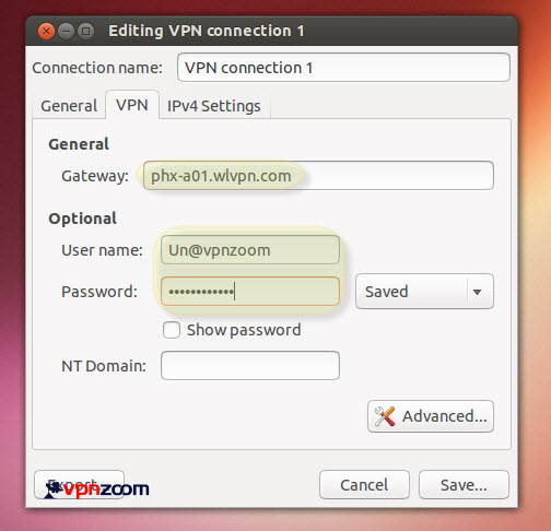Ubuntu Linux PPTP VPN Setup Guide Step Five Ubuntu Linux PPTP VPN Setup Guide Step Five