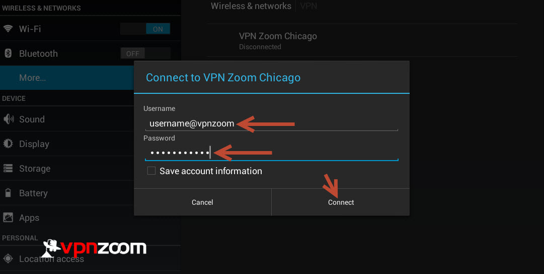 Android VPN L2TP Setup Guide Step Six Android VPN L2TP Setup Guide Step Six