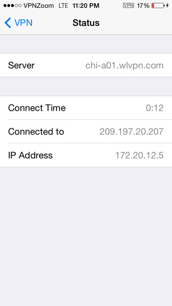 iPhone VPN L2TP Setup Guide Step Six iPhone VPN L2TP Setup Guide Step Six