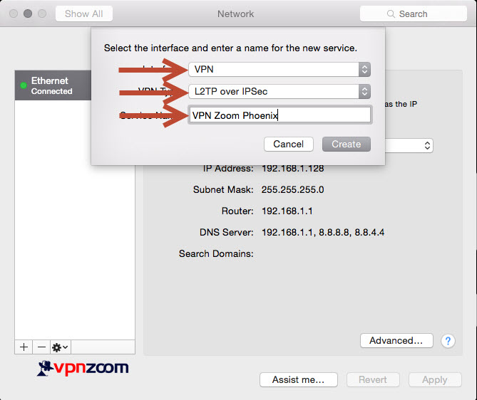 Mac OS X VPN L2TP Setup Guide Step Four Mac OS X VPN L2TP Setup Guide Step Four