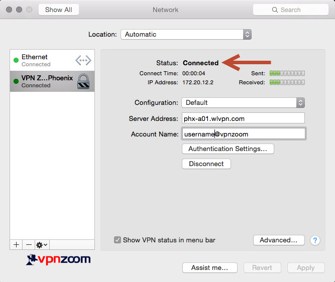 Mac OS X VPN L2TP Setup Guide Step Nine Mac OS X VPN L2TP Setup Guide Step Nine