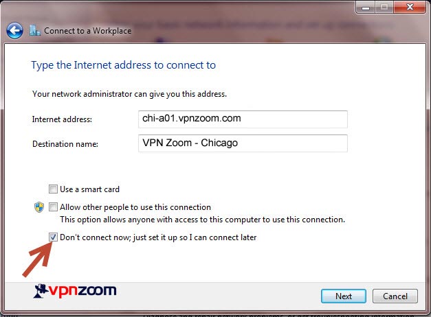 Windows 7 L2TP VPN Setup Step 7