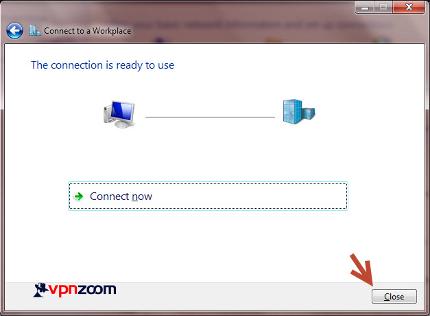 Windows 7 L2TP VPN Setup Step 9 Windows 7 L2TP VPN Setup Step 9
