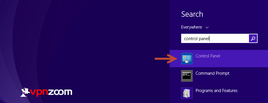 Windows 8 L2TP VPN Setup Guide Step 1 Windows 8 L2TP VPN Setup Guide Step 1